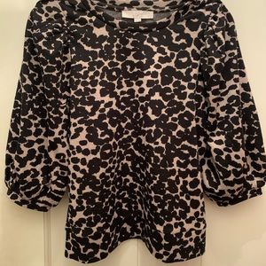 NWT LOFT leopard top